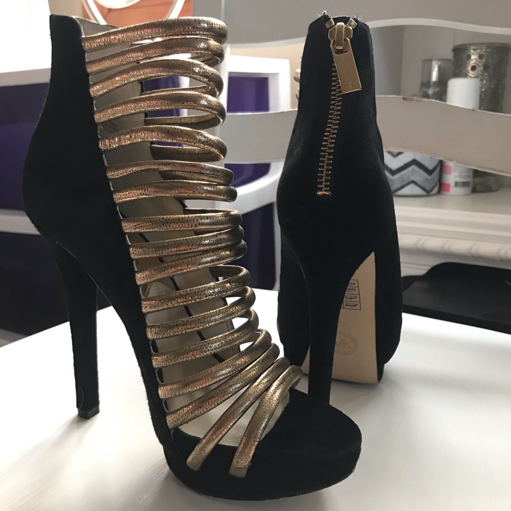 SOLD. Michael Kors Caged Platform Heel - Picture 3 of 3